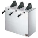 Server Triple Express Countertop Condiment Dispenser with Three Plastic Pump, 17.5 x 16.375 x 13.312 inch.
