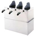 Server Triple Express Drop-In Condiment Dispenser with Three Plastic Pump, 10.437 x 10.25 x 13.75 Inch.