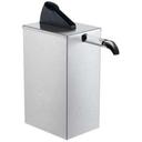 Server Express Rectangular Stainless Steel Countertop Condiment Dispenser, 17.5 x 7.25 x 13.125 inch.