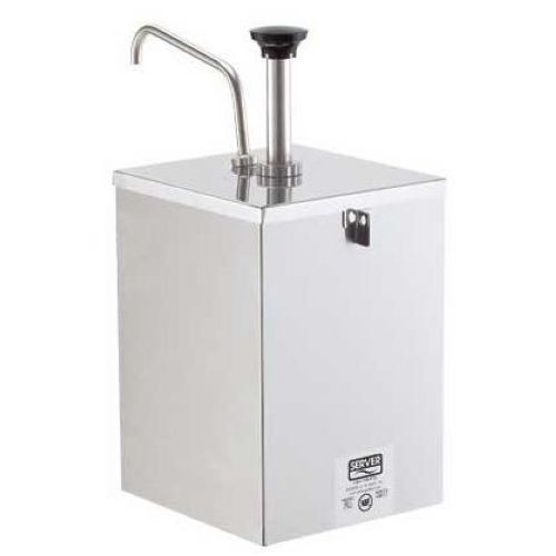 Server Stainless Steel Pump With Shroud Fits No. 10 Can, Lockable