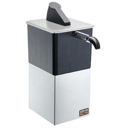 Server Single Express Countertop Condiment Dispenser - Stainless Steel Stand, 17.75 x 17.5 x 14 inch.
