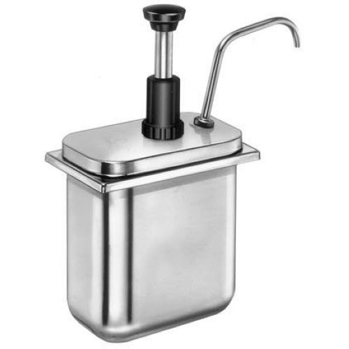 Server Stainless Steel Pump Only for 82558 Shallow Fountain Jar in 22 Degree Slanted Rail, 6 x 4.5 x 7.125 inch.
