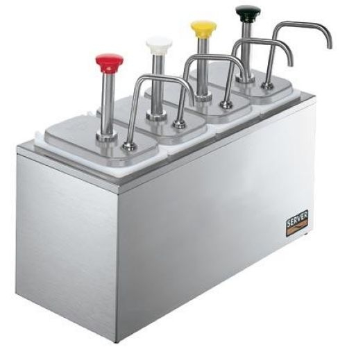 Server Non Insulated SR-4 Stainless Steel Syrup Rail Combo, 16.062 x 20.125 x 8.812 inch.