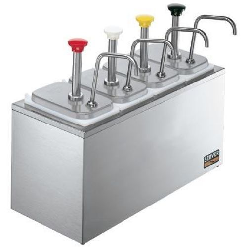 Server Non Insulated Sr-4 Stainless Steel Syrup Rail Combo, 16.062 X 20.125 X 8.812 Inch