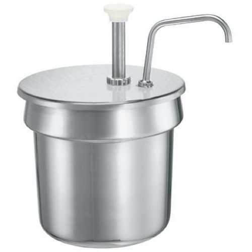 Server Stainless Steel Condiment Pump for 7 Quart Vegetable Inset, 2.75 x 9.562 x 8.5 inch.