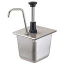 Server Stainless Steel Condiment Pump Only for 1/6 Size Long Steam Table Pan, 6.437 x 7.062 x 6.437 inch.