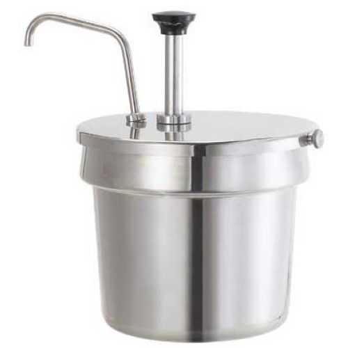 Server Stainless Steel Lockable Condiment Pump Only for 83220 CP-8 1/2 7 Quart Vegetable Inset.