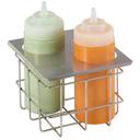 Server Cold Table Double Squeeze Bottle Holder, 8.125 x 6.437 x 7.062 inch.