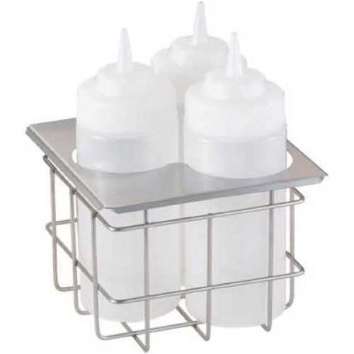 Server Stainless Steel Cold Table Triple Squeeze Bottle Holder