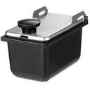 Server 1/9-Size Jar with Lid, 4.937 x 4 x 6.875 inch.