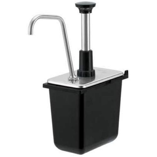 Server 1 Ounce Stainless Steel Syrup Pump Only For 1/9-size Jar, 6 Inch Deep