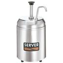 Server Countertop Chilled Cream Server with 3 Quart Holdcold Jar, 14.937 x 7.75 x 10.437 inch.