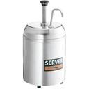 Server Stainless Steel Chilled Condiment Server, 3 Quart Jar.