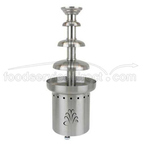 Buffet Enhancements Stainless Steel 3 Tier American Chocolate Fountain, 11 x 11 x 27 inch.