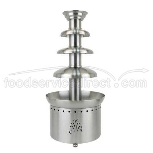 Buffet Enhancements Stainless Steel 3 Tier American Chocolate Fountain, 16 x 16 x 35 inch.