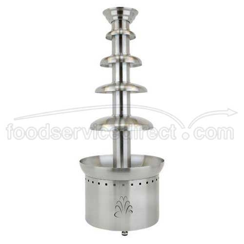 Buffet Enhancements Stainless Steel 4 Tier American Chocolate Fountain, 16 x 16 x 40 inch.