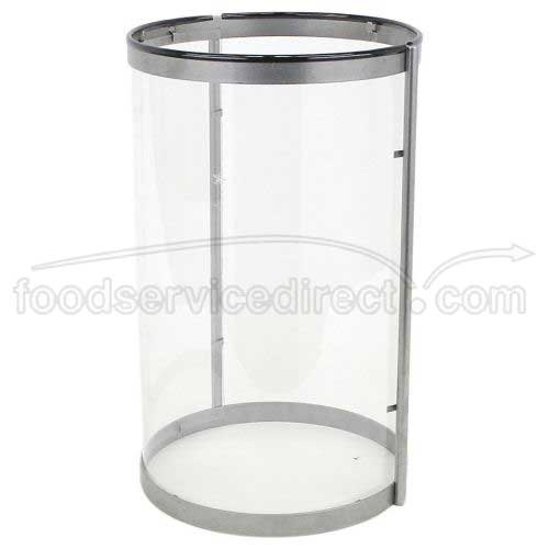 Buffet Enhancements Stainless Steel and Clear Acrylic Attended Sneeze Guard Only.