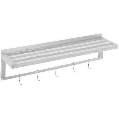 Channel Manufacturing Aluminum Tubular Wall Shelf, 36 x 12 inch.