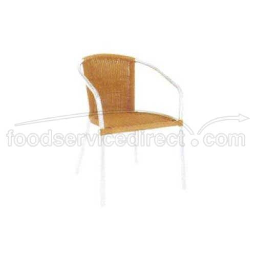 Emu Americas LLC Laura Aluminum Synthetic Rope Wicker Armchair, 30 1/2 x 22 x 23 1/2 inch -- 4 per case.
