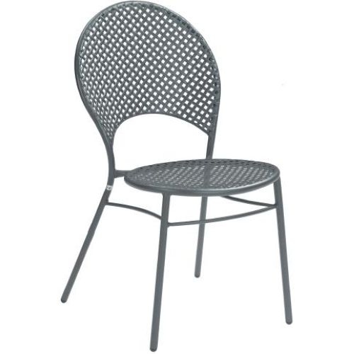 Emu Americas LLC Sole Heavy Duty Antique Iron Stacking Side Chair, 34.5 x 18.5 x 24.5 inch -- 4 per case.