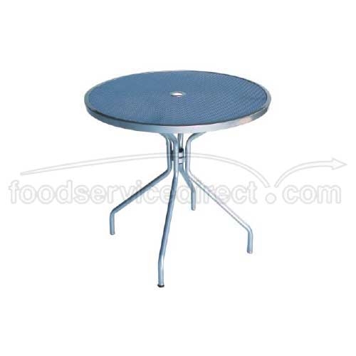 Emu Cambi Outdoor Round Umbrella Table - Steel Mesh Top And Tubular Steel Leg, 32 Inch Diameter.