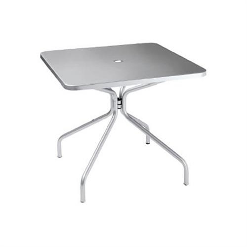 Emu Solid Outdoor Umbrella Table - Solid Steel Top And Tubular Steel Leg, 36 Inch Square.