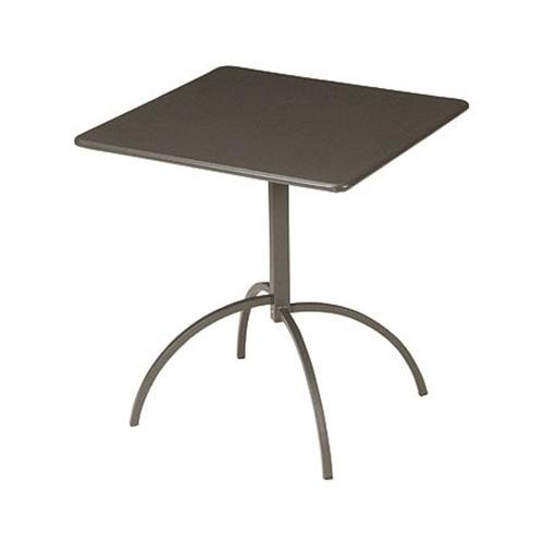 Emu Segno Outdoor Tilt Table - Flat Steel Top And Square Tubular Steel Base, 28 Inch Square.