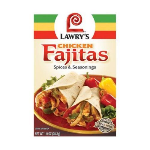 Lawry's Spices And Seasoning Chicken Fajita Mix, 1 Ounce -- 12 Per Case