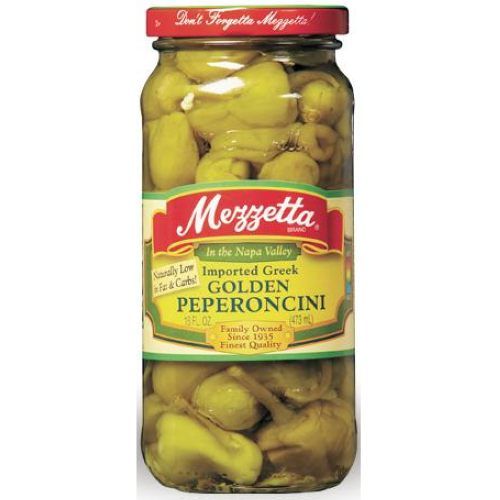Mezzetta Golden Greek Peprncini, 16 Ounce -- 6 Per Case