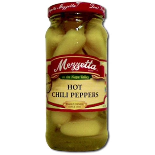 Mezzetta Hot Chili Peppers, 16 Ounce -- 6 per case
