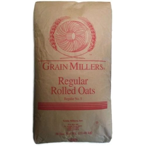 Grain Millers Regular Rolled Oat, 50 Pound.