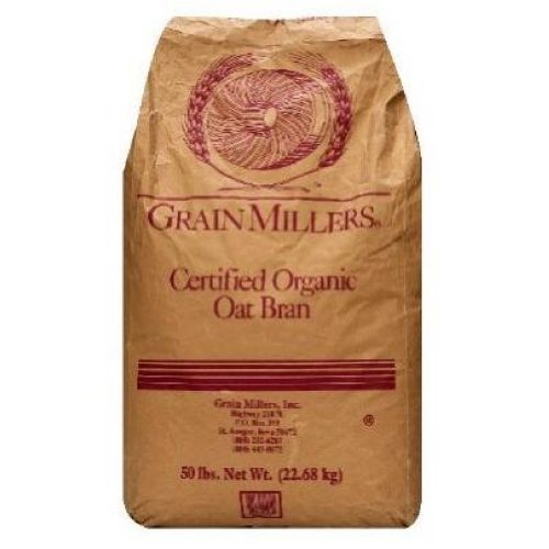 Grain Millers Organic Premium Fine Oat Bran, 50 Pound
