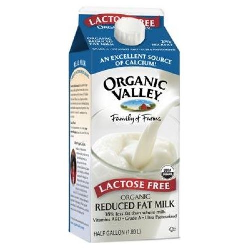 Organic Valley Ultra Pasteurized 2 Percent Reduced Fat Milk - Lactose Free, 64 Fluid Ounce -- 6 per case