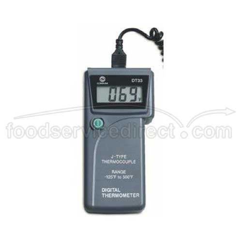 Comark Digital Type J Hand-held Water Resistant Thermocouple Food Thermometer, 4 Inch Probe