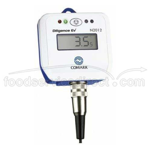 Comark Diligence EV Temperature Data Logger - Internal and External Sensor, 88 x 80 x 35 Millimeter