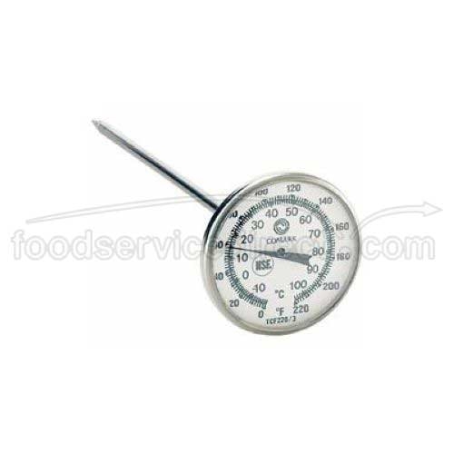 Comark Pocket Dial Food Thermometer with Clip, 1.75 inch - 0 To 220 Degree Fahrenheit -- 12 per case