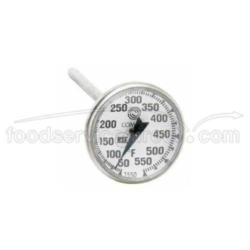 Comark Pocket Dial Food Thermometer with Stem Clip, 1.75 inch - 50 To 550 Degree Fahrenheit -- 12 per case