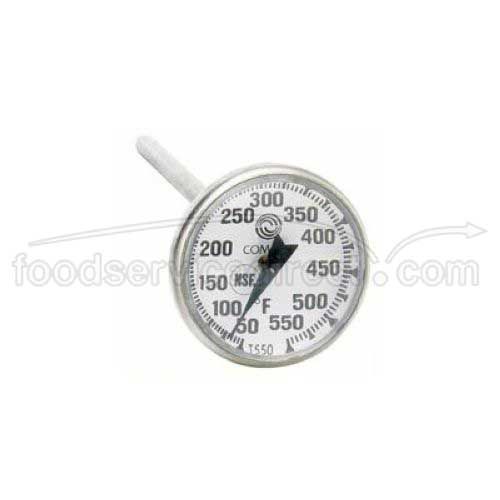 Comark Pocket Dial Food Thermometer With Stem Clip, 1.75 Inch, 50 To 550 Degree Fahrenheit -- 12 Per Case
