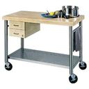 Cucina Americana Magnifico Flat Top Kitchen Cart With Dovetailed Drawers 48 x 24 x  2-1/4in..