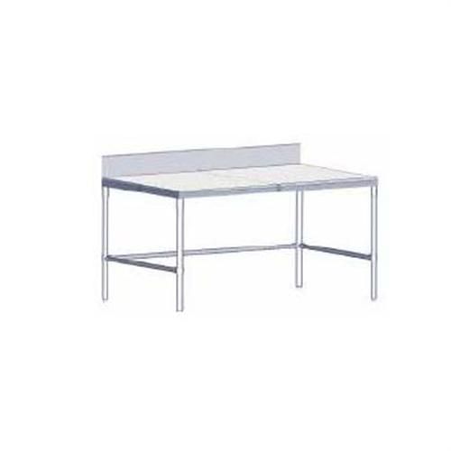 John Boos M-1 Kd Galvanized Base Cutting Table With Polyethylene Top And Stainless Steel Removable Backsplash, 36 X 24 Inch