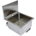 John Boos Stainless Steel Wall Mount Hand Sink, 16 x 16 x 10 inch.