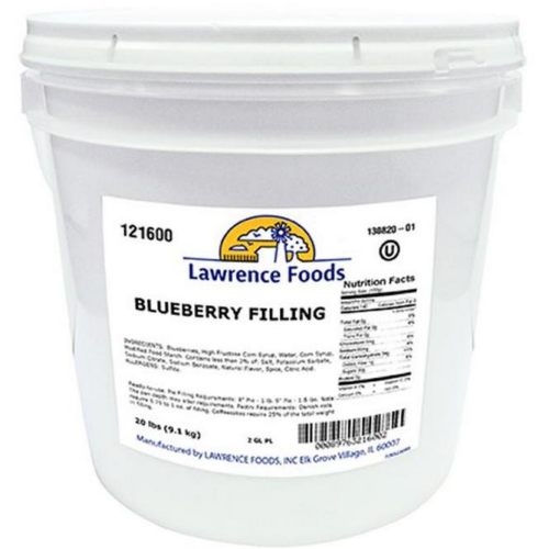 Lawrence Foods Whole Blueberry Filling, 2 Gallon -- 1 Case