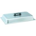 Solid Dome Cover ,Satin Finished 18-8 Stainless Steel Black Kool,Full Size,Dimensions 21 X 12 7/8 X 3 3/4 Inches -- 1 Per Case