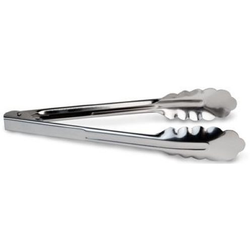 Utility Tongs, Stainless Steel Heavy Duty, 7 Inch -- 12 Per Case