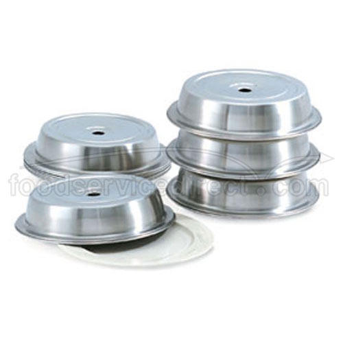 Plate Covers, Stainless Steel, 9 Inch -- 12 Per Case