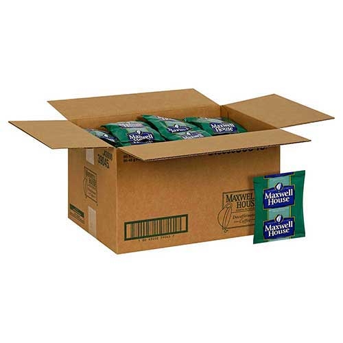 Maxwell House Decaffeinated Super High Yield Coffee - 1.7 oz. fractional pack, 96 packs per case