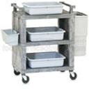 Cart Enclosed Utility, Gray Plastic, 30.5 X 18.5 X 39 -- 1 Per Case