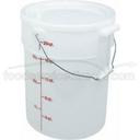 White Pail With Bail, 22 Quart -- 6 per case