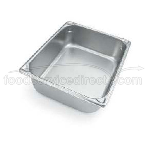 Pan Steam Table Stainless Steel Half-Long Size 20 3/4 X 6 7/16 -- 6 Per Case