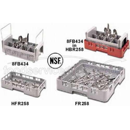 Soft Gray Full Flatware Rack, Gray, 20X20X4 -- 6 per case